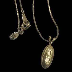 Givenchy Vintage Gold Plated Pendant Necklace